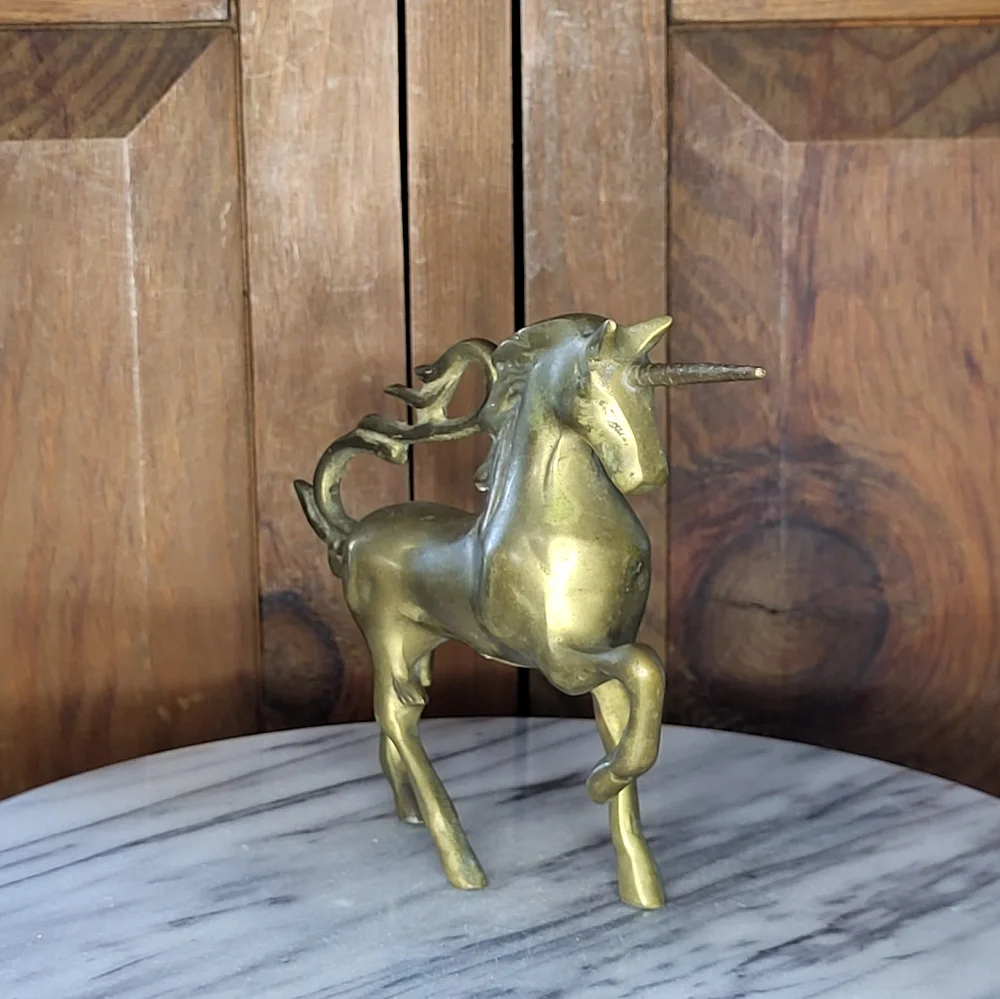 Brass Unicorn Figurine - Picture 4 of 12